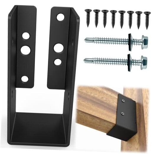 24 PCS Concealed Joist Hanger,2" x 4"Outdoor Concealed-Flange 24PCS
