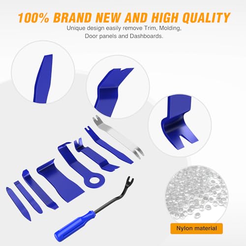 GOOACC 9PCS Auto Trim Removal Tool Kit Blue - color: 9PCS Trim Removal Tool Blue