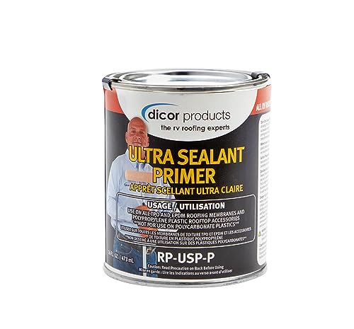 Dicor RP-USP-P Ultra Sealant Primer - 16 Oz, Clear, Prep for Sealing TPO and EPDM Membranes, Rooftop Accessories - style: Ultra Sealant Primer