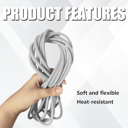 Backer Rod 1/4 Inch 50' Grey EPDM Rubber Foam for Concrete Joints - style: Grey-50'