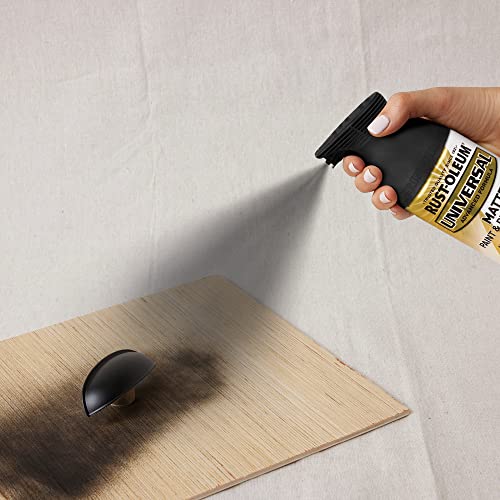 Rust-Oleum Universal All Surface Spray Paint, Matte Farmhouse Black - color: Farmhouse Black, size: 12 Ounce (Pack of 6)