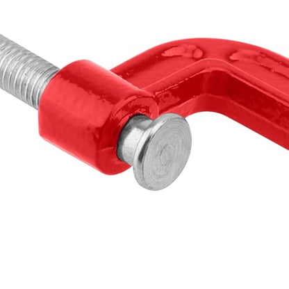 15 PCS 2 In Red C Clamps Set, Malleable Iron G Clamp with Sliding T Handle