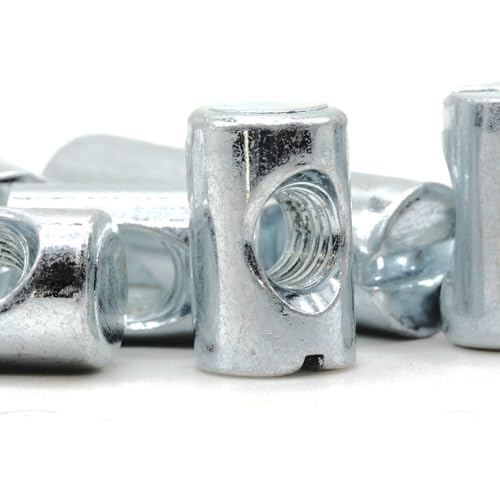 ReplacementScrews M6 x 16mm Cross Dowel Barrel Nuts with Centered Hole