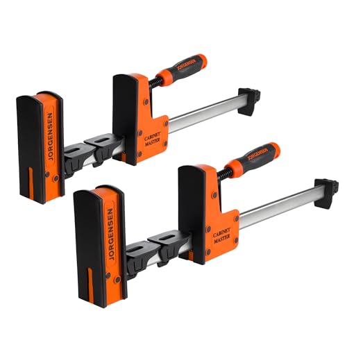 JORGENSEN 18-Inch Parallel Jaw Bar Clamps, 2-Pack Cabinet Master Bar Clamps - size: 18 Inch