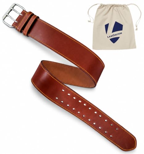 2.75-Inch Full Grain Leather Tool Belt for Work Professionals - size: 40"-50"