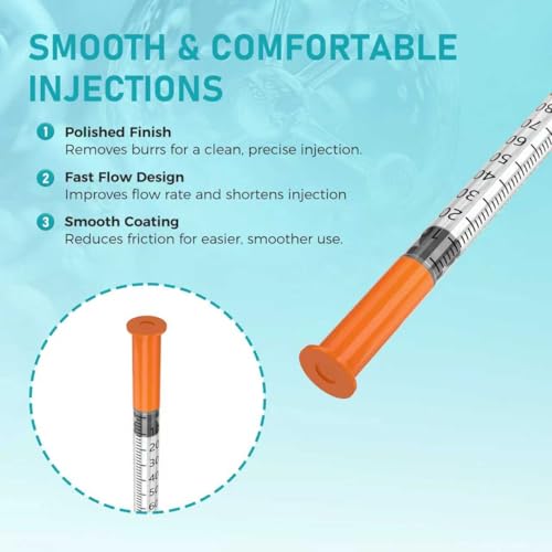 1ml 29G 5/16" (8mm) Syring, Pack of 100 - size: 1ml-29G 5/16", style: 100