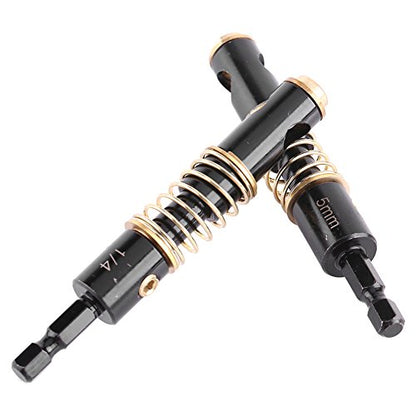 5mm 1/4" Black Hinge 5mm Drill bit Shelf pin jig Drill Bits 1/4inch Hex Shank Door Window Cabinet Self Centering Hinge Tapper Core Hole Openning Puncher Bits Woodworking Tools(2 Sets) - size: 2 sets