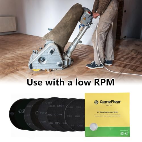 9” Sanding Screen Discs, Black Silicon Carbide Mesh Floor Sanding Screen for Wood Floors, Epoxy Maintenance, 100 Grit, 10-Pack - style: 100#