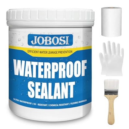 Waterproof Sealant, 32 FL Oz Transparent Roof Rubber Liquid - color: Transparent, size: 1 kg