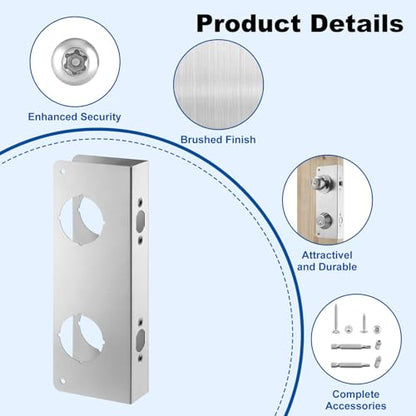 U 10539 Door Reinforcement Plate for 1-3/4" Thick Doors
