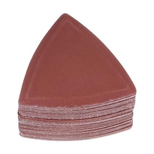 HARFINGTON 60pcs Triangular Hook & Loop Sandpapers 800 Grits 3-1/8" Aluminum Oxide Sanding Pads Random Orbital Mouse Detail Sander Papers Oscillating Multi Tool Sheets - size: 800 Grits