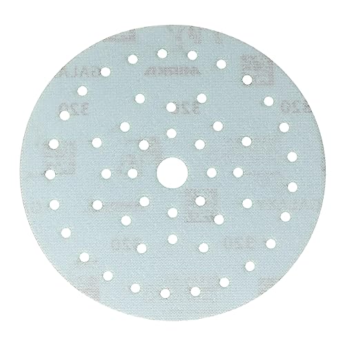 Mirka Galaxy Multifit 6 Inch Ceramic Discs, 320 Grit, Hook & Loop, 50 Pack - size: Grit 320