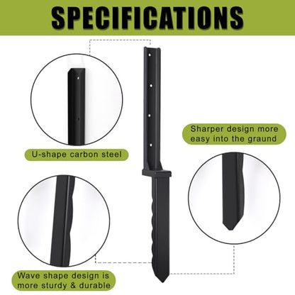 8 Pack Fence Post Repair Kit for 4x4 Wood Posts - size: 8 Pcs