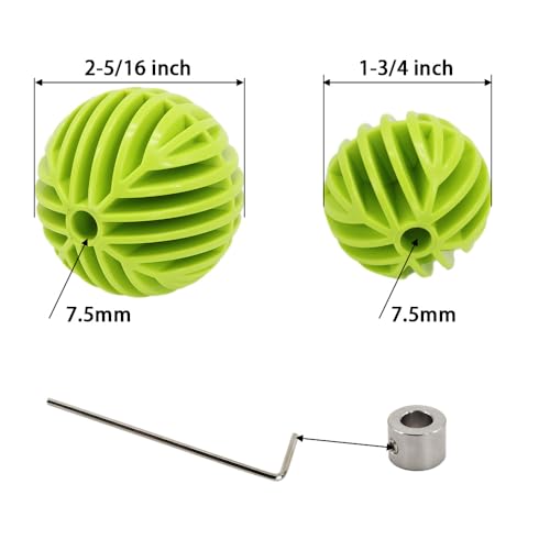 Flex Bit Placement Tool & Bumper Ball Guide Kit for 1/4" Shank Drill Bits - Includes 1-3/4" & 2-5/16" Guides for Cable Installation - style: 7.5mm PVC Bumper Balls