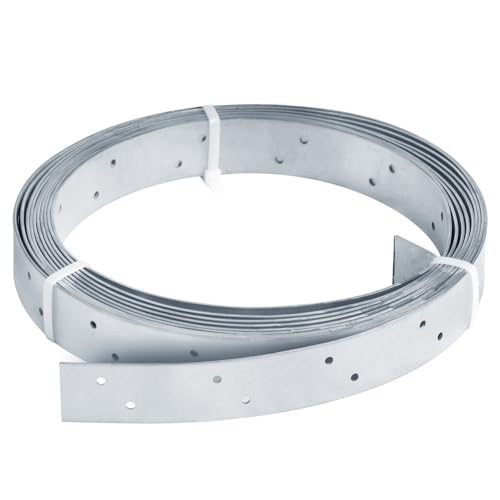 19.6' Metal Perforated Strap with Hole, 1-1/4" Width Coiled Strapping