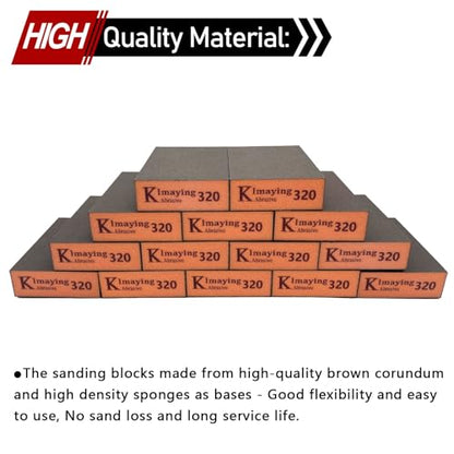Sanding Sponge, 320 Grit Assortment Sanding Block, 20 Pack - size: 320grit-20PCS