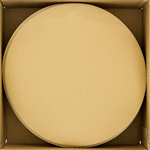 Dura-Gold Premium 6" Gold Sanding Discs, 220 Grit, Hook & Loop, Box of 50 - size: 220-Grit