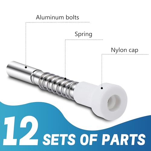12 Pack Window Screen Plunger Latches with Cap, Window Screen Clips - color: 12 Pcs