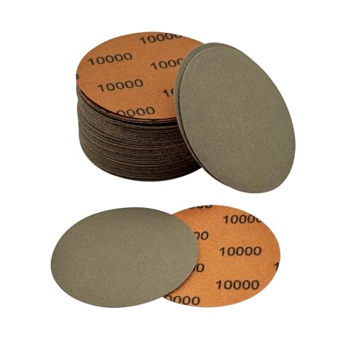 3 Inch Sanding Discs, 50pcs 10000 Grit Premium Silicon Carbide Sandpaper - style: Grit 10000