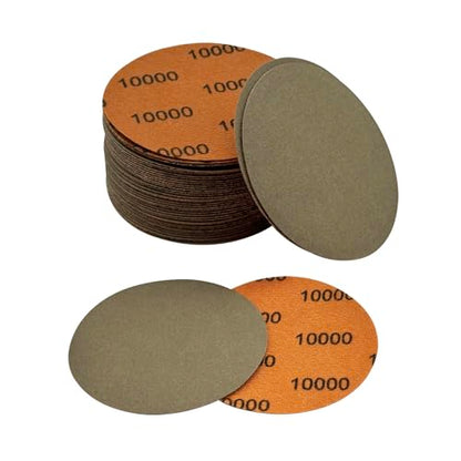 3 Inch Sanding Discs, 50pcs 10000 Grit Premium Silicon Carbide Sandpaper - style: Grit 10000