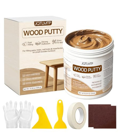 Wood Filler, 10.58 Oz Natural Wood Putty for Furniture Repair, Paintable Sandable - color: Natural