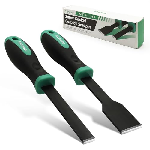 2PCS Carbide Scraper Set(1-1/4" & 5/8"),Super Gasket Scraper,Green - size: 1x5/8" +1x1-1/4"