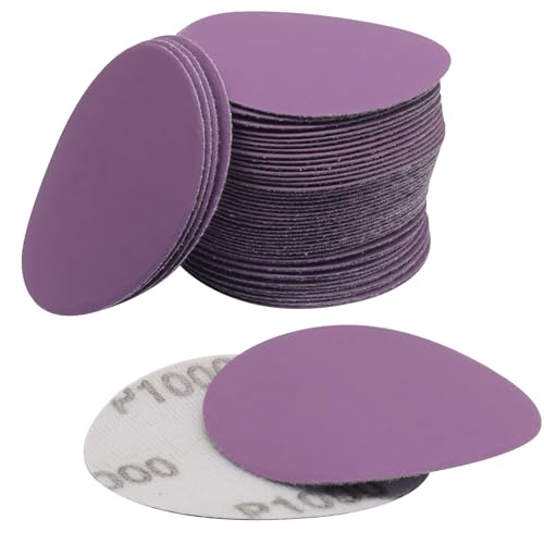 3 Inch 1000 Grit Wet Dry Sandpaper, 50 Pcs - style: Grit 1000