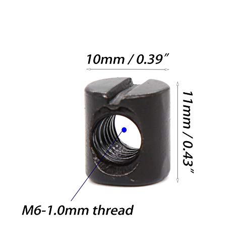 Dream on me, Delta, Graco, Fisher Crib Screws - M6-1.0 x 40/50/60/70/80mm Black Hex Socket Cap Bolts & Barrel Nuts Kit for Bed Frame & Bunk Bed