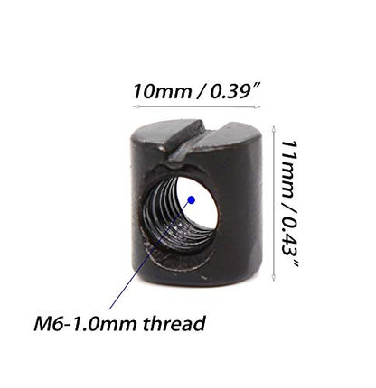 Dream on me, Delta, Graco, Fisher Crib Screws - M6-1.0 x 40/50/60/70/80mm Black Hex Socket Cap Bolts & Barrel Nuts Kit for Bed Frame & Bunk Bed