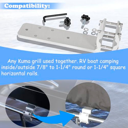 58182 Stow N' Go Grill Rail Mount Bracket