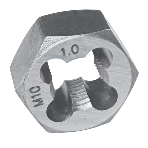 M10 x 1.0 Hex Die Rethreading Die Thread Die Carton Steel For Right Hand - size: M10 x 1.0mm