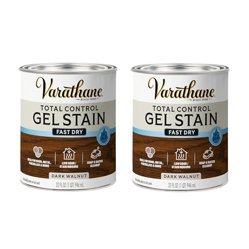 Varathane Total Control Gel Stain - color: Dark Walnut, size: Quart (Pack of 2)