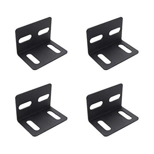 Angle Bracket 4Pcs 90Deg L T Shape Adjustable 2.87x1.93in - size: 73x49x49 T 4Holes