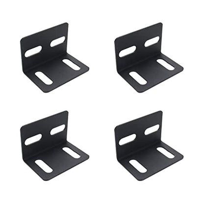 Angle Bracket 4Pcs 90Deg L T Shape Adjustable 2.87x1.93in - size: 73x49x49 T 4Holes