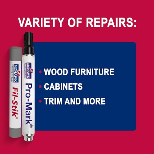 Mohawk Wood Repair Bundle: Fil-Stik Putty Stick (1 count) and Pro-Mark Capillary Marker (1 count), Grey Wolf KMC