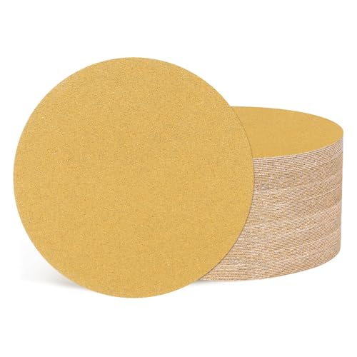 50Pcs Sanding Discs 3In 150Grit Hook and Loop Sandpapers Yellow - color: Yellow, size: 3 Inch(150 Grit)