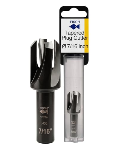 Tapered Plug Cutter Drill Bit - Four Flute Woodworking Tool Steel 5/8 Inch - size: 5/8-Inch