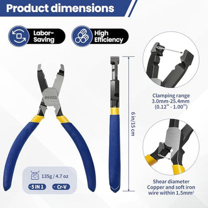 6" Multi-Function Stripped Screw Extractor Pliers