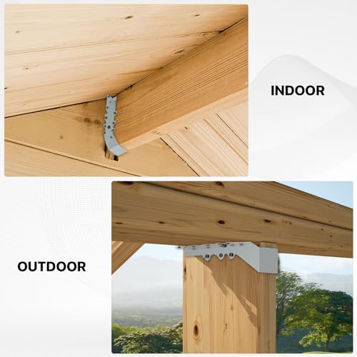 20 pcs 2x10 Joist Hanger,LU210 18 Gauge Double Shear Face Mount Joist Hanger,Hurricane Ties for Rafters Tie Brackets Great for Floor Deck and Ceiling Joists - size: 20Pcs 2x10, style: Silver