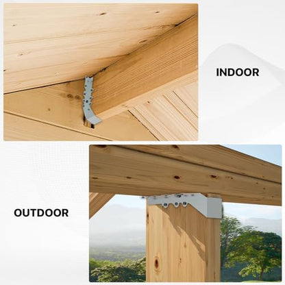 20 pcs 2x10 Joist Hanger,LU210 18 Gauge Double Shear Face Mount Joist Hanger,Hurricane Ties for Rafters Tie Brackets Great for Floor Deck and Ceiling Joists - size: 20Pcs 2x10, style: Silver