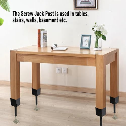 2 Pack 4x4 Screw Shore Jack Post for Leveling Floor Crawlspace Basement