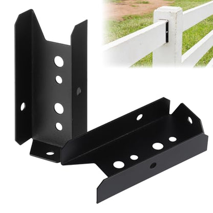 40 Pack 2x4 Fence Brackets for Wood Rail,18 Gauge