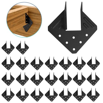 Hurricane Ties 24 Pack,Hurricane Straps,Rafter Brackets - size: 24PCS, style: 2''X4'' Hurricane Ties