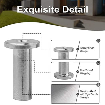 20‑Pack T316 Stainless Steel Protector Sleeve for 1/8" Wire Rope