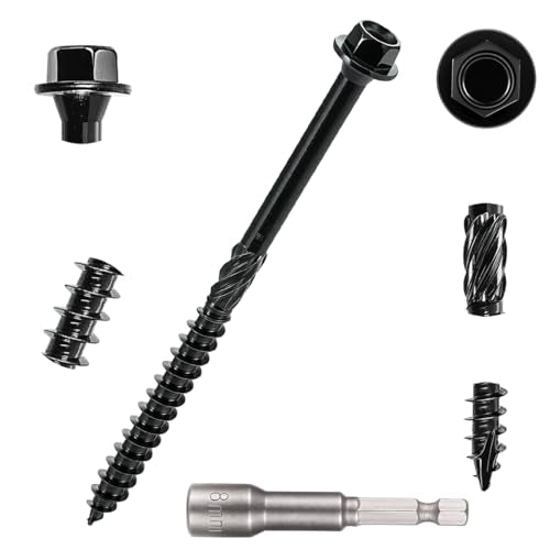 100 PCS #14 x 4” Wood Structural Screws Heavy Duty Hex Head Screws - size: #14x4"
