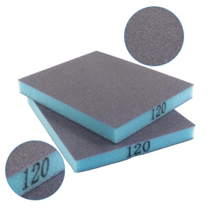 12 Pcs 120 Grit Sanding Sponge - size: #120