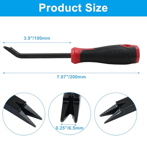 Black & Red Heavy Duty Staple Puller Tool - color: Black & Red, size: 7.9"