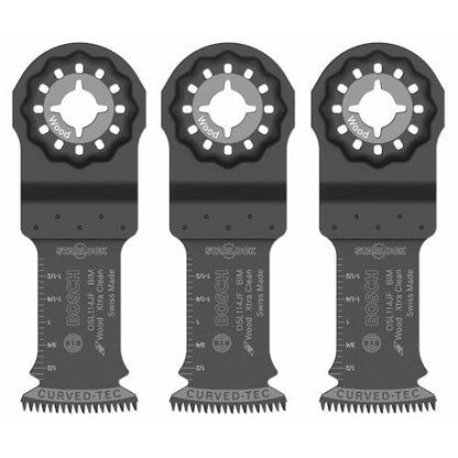 BOSCH OSL114JF-3 1-1/4 in. Starlock Xtra-Clean Plunge Blades, 3-Pack