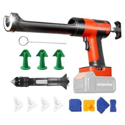 Cordless Caulking Gun Compatible With Makita 18V/21V, Tool Only - color: Red