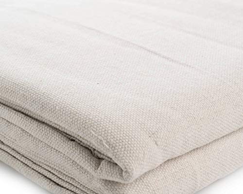 AK TRADING CO. Heavy Duty Canvas Drop Cloth, Painters Drop Cloth for Furniture & Floor Protection with Sturdy Double Stitched Edges (4 ft x 15 ft) - size: 4 ft x 15 ft